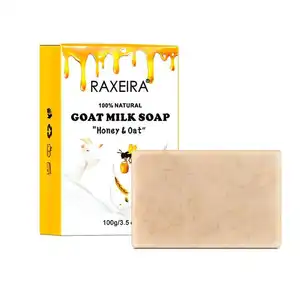 Handmade Pure Goats Milk Manuka Honey Organic Shea Butter Soap Lightening Whitening Bath Body & Face Soap Bar