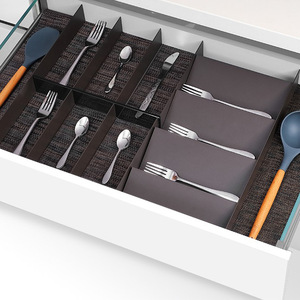 Aluminum Alloy <b>Drawer</b> Dividers Rectangular Detachable Standing Type Neatening <b>Storage</b> Organizers For <b>Drawers</b> - Product Image 2