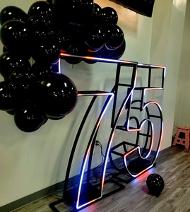 Tùy Chỉnh Marquee Chữ 4ft Lớn Đứng Neon Dải Dấu Hiệu Số Thư Ánh Sáng Đứng Với Acrylic Ủng Hộ Cho Sinh Nhật Dấu Hiệu - Product Image 3