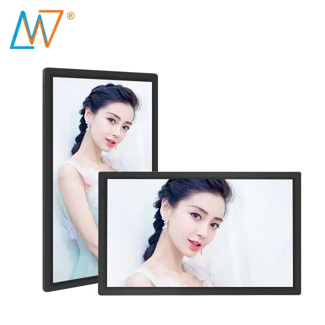 32" plastic digital signage display wall mount lcd video player screen for advertisement