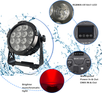 Batterie extérieure 20000mah 12x18w RGBWA UV 6IN1IP65 étanche alimentée par batterie sans fil DMX LED Par lumière de mariage