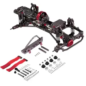 RC Car Kit Quadro 1/10 CNC Alumínio para SCX10 AXIAL RC Crawler Escalada Carro sem Pneu