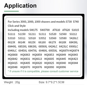 Cabezales <span class=keywords><strong>de</strong></span> Repuesto SH30/52 Compatibles con las Afeitadoras Eléctricas Norelco Series 3000, 2000, 1000 - Product Image 4