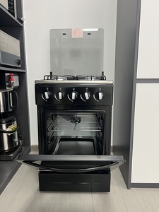 Cucina a <span class=keywords><strong>Gas</strong></span> professionale e forno con Grill - 4 fuochi 50*50 acciaio inossidabile Freestanding/commerciale per ristorante e Hotel - Product Image 5