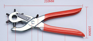 Pince à poinçonner pour bracelet de montre rotatif, sangle en cuir, poinçon à trous creux, outil multifonction, pince à main, coupe, non classé, 60 pièces/carton - Product Image 2