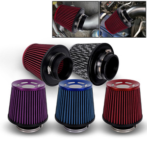 Filtro de aire de 76 mm con forma de hongo, lavable, con clip, pieza universal para automóvil - Product Image 1