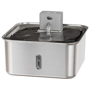 Distributore d'Acqua Intelligente Ricaricabile per Animali Domestici da 7L, Grande Capacità, Completamente in Acciaio Inossidabile, Ciotola Automatica per Cani, in PC Solido Ecologico, IPX5 - Product Image 1