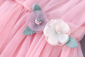 Autunno manica lunga in pizzo abiti da ragazza farfalla Applique abito da bambina - Product Image 6