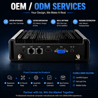 Mini PC Industrial de Doble LAN, Intel Core I5/i7, Dispositivo de Firewall, con 8GB de RAM y Almacenamiento SSD/HDD, Windows/Linux