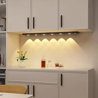 Lampu kabinet Sensor gerak dinding, lampu LED Modern, kontrol sentuh, kecerahan suhu warna dapat disesuaikan untuk Dapur/lemari/lemari