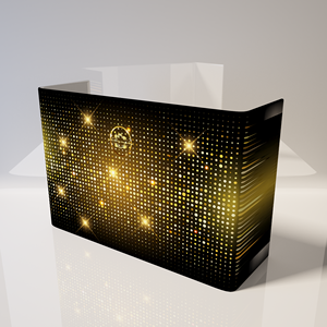 Khung chụp ảnh di động hình bán nguyệt in logo tùy chỉnh, kiểu dáng thời trang, dùng làm gian hàng chụp ảnh sự kiện, quầy DJ - Product Image 3