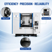Supplier Mesin Bubut Vertikal CNC Langsung dari Pabrik FANUC Twin Turret Vertical Turning