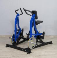 Máquina de remo con placas de acero para gimnasio comercial, para entrenamiento de espalda, culturismo y brazos