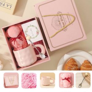 Custom Luxury Girls Thank You New Year <b>Gift</b> Set Corporate <b>Office</b> Women Creative Promotional Ceramic Mugs Cups <b>Gift</b> Set for Women - Product Image 5