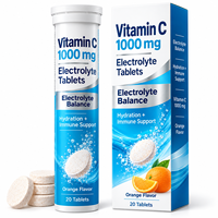 Comprimés effervescents de Vitamine C haute puissance 1000mg avec mélange d'électrolytes Zinc B6 B12 – Vente en gros