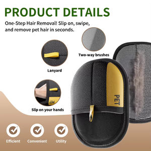 Guanto Spazzola Personalizzato in Schiuma Rimuovi Peli per Cani e Gatti, Facile da Pulire, Portatile, per Animali a Pelo Lungo - Product Image 3