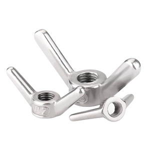 DIN 80701 304 316 Acero inoxidable M3 M4 M6 M8 M10 M12 Cuerno de oveja Apriete Tuerca larga Tuerca de mariposa - Product Image 1
