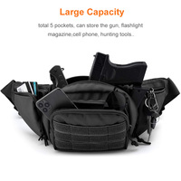 Sac banane tactique personnalisé en tissu Oxford 900D, pochette utilitaire Molle tendance pour transport dissimulé, sac de taille tactique
