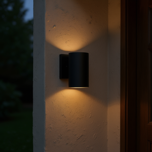 Mirrea Modern Outdoor Wall Sconce Aluminum Cylinder Waterproof LED Porch <b>Light</b> <b>Patio</b> <b>Light</b> 7 Inch Matte Black 2 Pack - Product Image 2