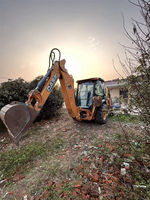 CASE 580 Super N Backhoe Loader Asli Amerika, Bucket Wheel Loader Kecil 8 Ton, Backhoe Loader CASE 580L 580M Buatan AS untuk Dijual
