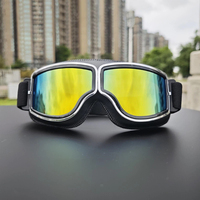 Lunettes de moto rétro emballées pour casque, lunettes de protection coupe-vent pour toutes les saisons, sports
