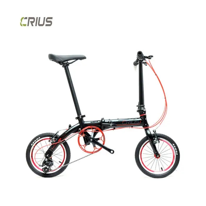 Perfekte Qualität tragbares Faltrad Fahrrad 14 Zoll 9-Gang ultraleicht smart