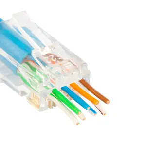 Konektor Modular Jaringan Komputer Cat6A Yang Sangat Baik RJ45