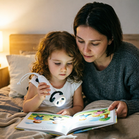 Mini lampe torche en silicone Panda, rechargeable par USB, lumière d'urgence nocturne, porte-clés, lampe torche pour enfants, cadeau