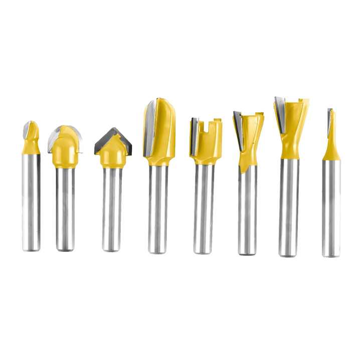 35pc Tungsten Carbide Solid Router Bit Set Wood Woodworking Tools Cutting Aluminum Case DIY Woodwork Rotary Tool Flush Trim