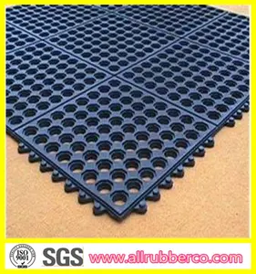 Tapis de sol chinois en caoutchouc poreux, imperméable, anti-fatigue, verrouillage, bonne qualité et prix