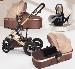 Poussette bébé pliable 3 en 1 de qualité supérieure en gros avec chariot à 4 roues en alliage et en lin, marcheurs et <span class=keywords><strong>porte</strong></span>-bébés, poussette bébé 3 en 1 de 0 à 3 ans - Product Image 5
