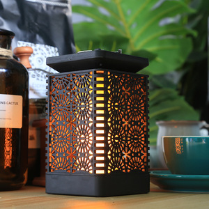 Lámpara Solar de Jardín Hejia, Lámpara Cuadrada con Forma de Llama, Impermeable, Iluminación Exterior para Patio, Lámpara Decorativa Retro para Villa, Lámpara de Ambiente - Product Image 2