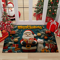 Luxuriöser Outdoor-Teppich mit Geometrischem Muster Weihnachtsmatte Maschinell Gefertigter Bedruckter Teppich