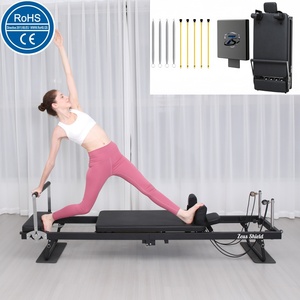 Machine de Pilates Reformer Portable en Aluminium pour Usage Domestique, Durable, <span class=keywords><strong>Pliable</strong></span>, Écologique, Équipement d'Exercice pour Studio de Pilates - Product Image 1
