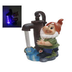 Hada de resina polivinílica para acampar, forma de caravana, estatua de jardín de hadas, figurita de casa, casa de árbol con luz Led con energía Solar - Product Image 1