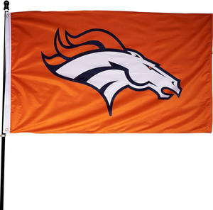 Großhandel individuelles Design Einseite 100 % Polyester Denver Broncos NFL National Football League Mannschaft Sportflaggen - Product Image 2