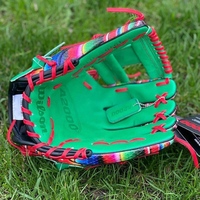 Gant de baseball/softball en cuir de vachette avec design de laçage personnalisé, options multi-tailles pour intérieur et extérieur, vente en gros, ambidextre