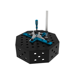 Banc de soudage octogonal GPPH SteelPlus OCT 0.8x0.8m, épaisseur 12mm, trous 16mm sur grille 50x50mm - Product Image 2