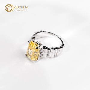 Gia Igi 인증 솔리드 골드 약혼 반지 HPTT 랩 성장 9k 14k 18k 다이아몬드 여성용 웨딩 파티 용 다이아몬드 - Product Image 3