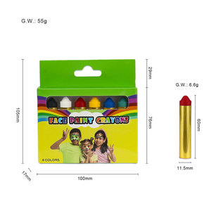 Kit de Pintura Facial GP No Tóxica, Colorida, Sedosa, en Barra, 6 Piezas, Borrable, para Niños, Pintura Corporal, Crayones Lavables - Product Image 4