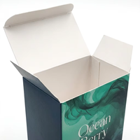 Boîte d'emballage en carton kraft pour cosmétiques et soins de la peau, personnalisée, écologique, recyclable, durable, avec impression intégrale