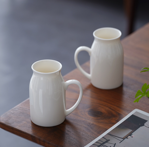 Taza de Cerámica Blanca con Relieve en Forma de Botella de Leche, Taza de Café para Desayuno con Logotipo Personalizado para Hotel, Supermercado, Regalo, Venta al Por Mayor - Product Image 1