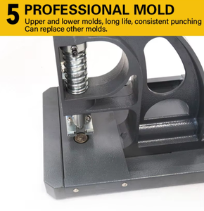 <strong>Manual</strong> <strong>Hand</strong> <strong>Press</strong> Eyelet Punching <strong>Machine</strong> for PVC Flex Banner Curtain with Aluminium Button New - Product Image 6