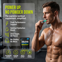 WELLBODY Gommes Électrolytiques à la Créatine 5G Créatine Monohydrate Sans Sucre Végétaliennes Performance Hydratation Soutien Musculaire 90 Gommes