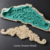 Moule de décoration de porte en résine Tietuo + noyau en silicone PU C296-G2, texture de pierre réaliste, spécialiste des moules décoratifs