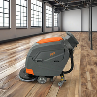 Promenade électrique commerciale de gymnase d'entrepôt de rendement élevé derrière la machine de nettoyage d'épurateur de plancher de carreau de céramique
