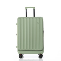 Ensemble de 3 valises de voyage extensibles à ouverture latérale avec serrure à combinaison, bagage cabine à roulettes pivotantes, 3 pièces
