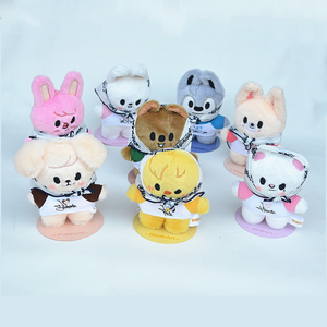 Wholesale KPOP Idol Cartoon Stray Kids POP up SKZ Standing Doll Plush Keyring Plushies