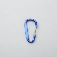 Vente en gros de mini mousquetons porte-clés en forme de D de 40 mm, personnalisables, en aluminium de 4 cm avec crochet à ressort, gravure laser, mousquetons étanches