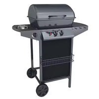 Meilleure vente Certificats CE USA ETL 2 + 1 brûleur Barbecue au gaz propane pour la maison Jardin Patio Promotion Barbecue en acier inoxydable